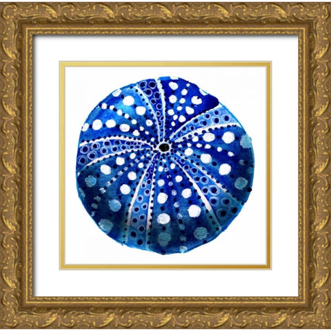 Tidal Pool Urchin Gold Ornate Wood Framed Art Print with Double Matting by Smith, Crystal