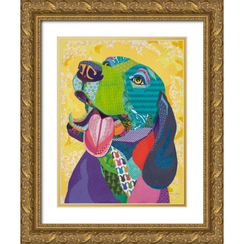 Warm Reception Gold Ornate Wood Framed Art Print with Double Matting by Paper Pictures By Laura