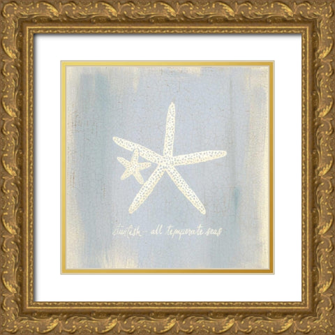 Imperial Starfish Gold Ornate Wood Framed Art Print with Double Matting by Z Studio