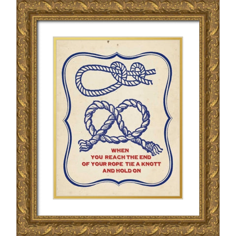 Nautical Advice 4 Gold Ornate Wood Framed Art Print with Double Matting by Z Studio
