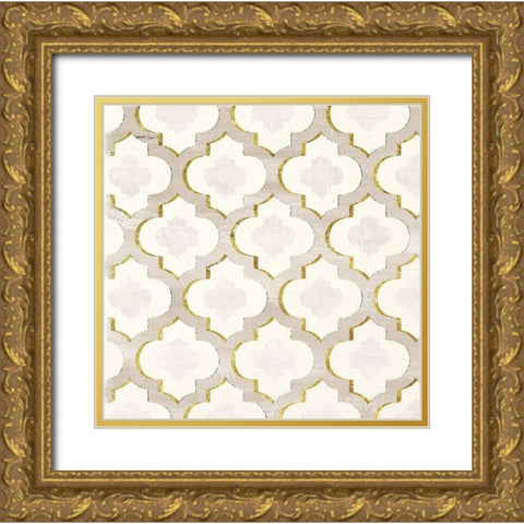 GILDED AESTHETIC MOROCCAN Gold Ornate Wood Framed Art Print with Double Matting by Dos Santos, Bella