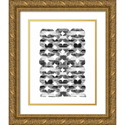Global Influence 1  Gold Ornate Wood Framed Art Print with Double Matting by Dos Santos, Bella