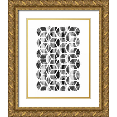Global Influence 2  Gold Ornate Wood Framed Art Print with Double Matting by Dos Santos, Bella