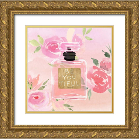 Pretty Parfum! Gold Ornate Wood Framed Art Print with Double Matting by Dos Santos, Bella