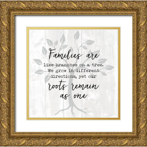 Roots Gold Ornate Wood Framed Art Print with Double Matting by Dos Santos, Bella