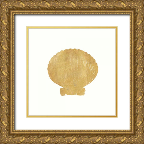 24 Karat Shell Gold Ornate Wood Framed Art Print with Double Matting by Ross, Devon