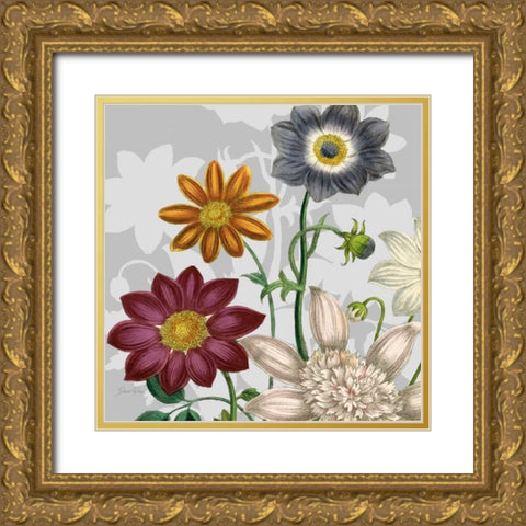 Victorian Garden 1 Gold Ornate Wood Framed Art Print with Double Matting by Ross, Devon