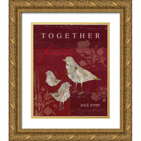 Together Forever and Ever Gold Ornate Wood Framed Art Print with Double Matting by Appleman, Sam