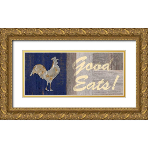 Good Eats Gold Ornate Wood Framed Art Print with Double Matting by Appleman, Sam