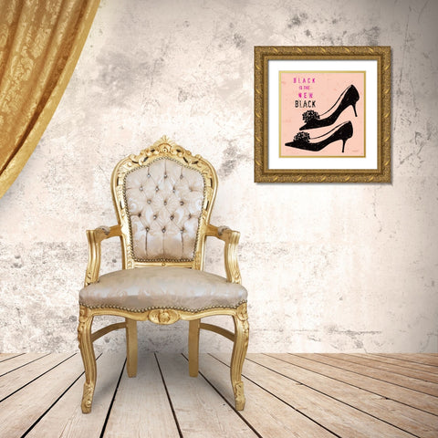 Savvy Fashion 1 Gold Ornate Wood Framed Art Print with Double Matting by Bryant, Lola