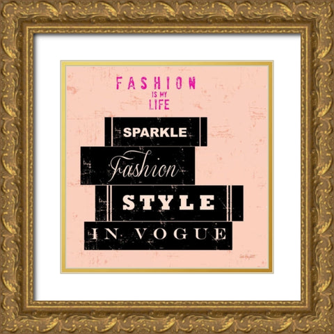 Savvy Fashion 2 Gold Ornate Wood Framed Art Print with Double Matting by Bryant, Lola