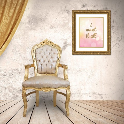 Glam World 5 Gold Ornate Wood Framed Art Print with Double Matting by Bryant, Lola