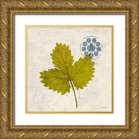 JADE FOREST LEAF 2 Gold Ornate Wood Framed Art Print with Double Matting by Yamada, Morgan