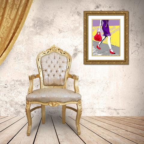 Urban Mode Gold Ornate Wood Framed Art Print with Double Matting by Taylor, Evangeline