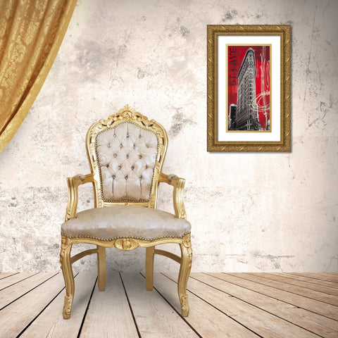 5th Avenue Icon Gold Ornate Wood Framed Art Print with Double Matting by Taylor, Evangeline