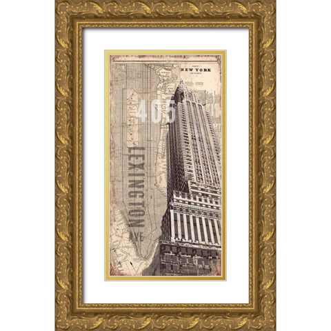 405 Lexington Gold Ornate Wood Framed Art Print with Double Matting by Taylor, Evangeline