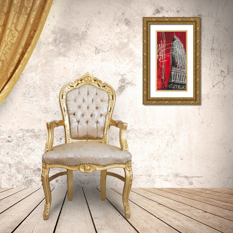 Lexington Avenue Icon Gold Ornate Wood Framed Art Print with Double Matting by Taylor, Evangeline