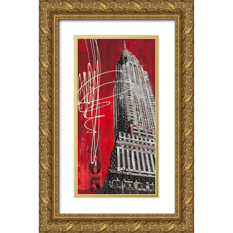 Lexington Avenue Icon Gold Ornate Wood Framed Art Print with Double Matting by Taylor, Evangeline