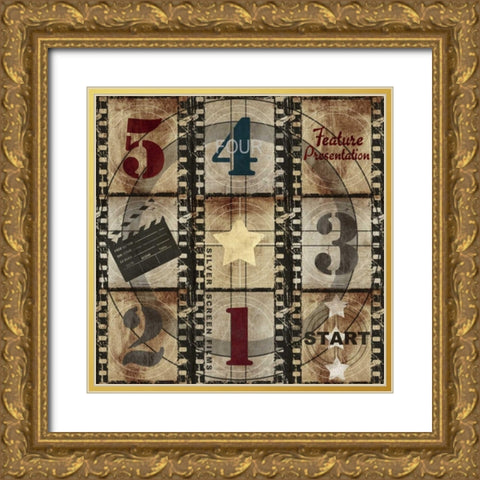 Feature Presentation Countdown Gold Ornate Wood Framed Art Print with Double Matting by Taylor, Evangeline
