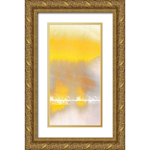 Tranquil Yellow 2 Gold Ornate Wood Framed Art Print with Double Matting by Taylor, Evangeline