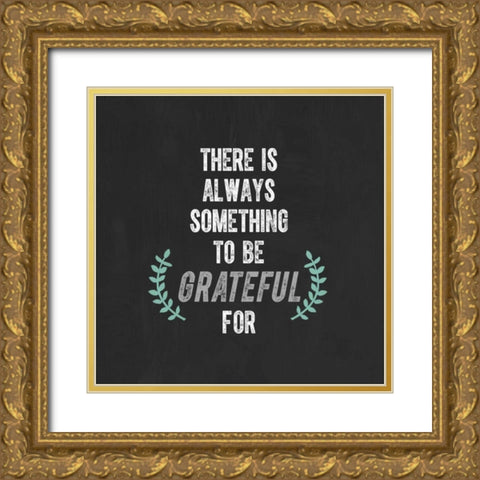 Grateful Gold Ornate Wood Framed Art Print with Double Matting by Taylor, Evangeline