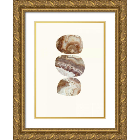 Quarry Gold Ornate Wood Framed Art Print with Double Matting by Taylor, Evangeline