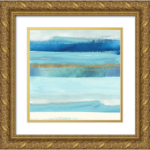 Sea and Air 1 Gold Ornate Wood Framed Art Print with Double Matting by Taylor, Evangeline
