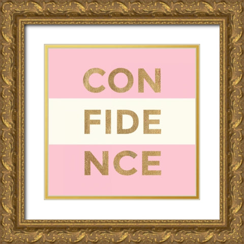 Confidence Glam Gold Ornate Wood Framed Art Print with Double Matting by Taylor, Evangeline