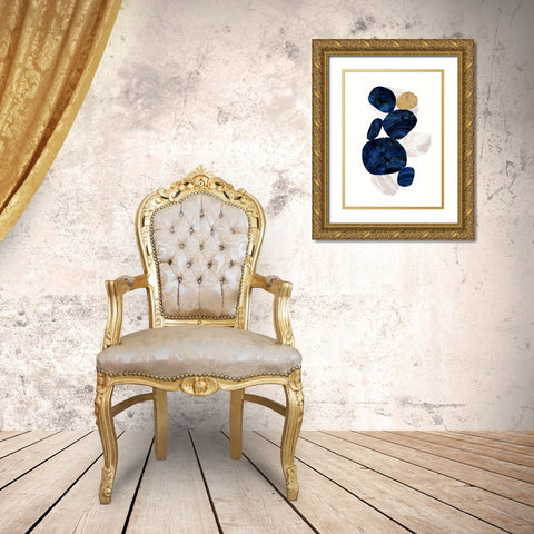 Tumbled 1 Gold Ornate Wood Framed Art Print with Double Matting by Taylor, Evangeline