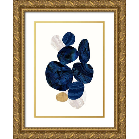 Tumbled 2 Gold Ornate Wood Framed Art Print with Double Matting by Taylor, Evangeline
