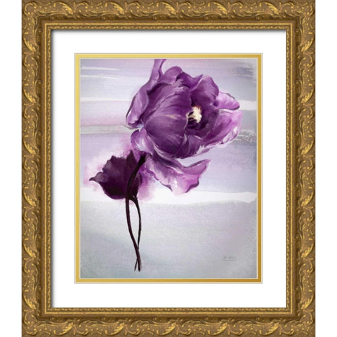 Exquisite Tulip Gold Ornate Wood Framed Art Print with Double Matting by Art Atelier Alliance