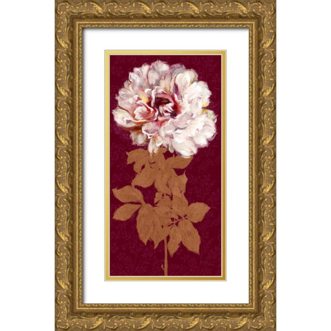 Blushing Peony Spice 2 Gold Ornate Wood Framed Art Print with Double Matting by Art Atelier Alliance