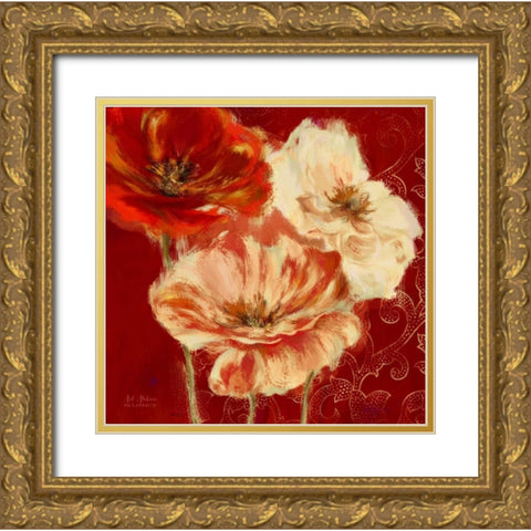 Eastern Poppies 1 Gold Ornate Wood Framed Art Print with Double Matting by Art Atelier Alliance
