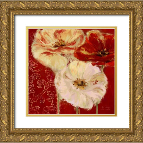 Eastern Poppies 2 Gold Ornate Wood Framed Art Print with Double Matting by Art Atelier Alliance