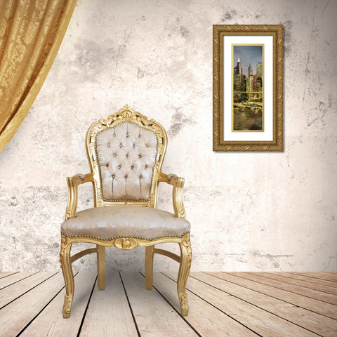 Metropolis 3 Gold Ornate Wood Framed Art Print with Double Matting by Art Atelier Alliance