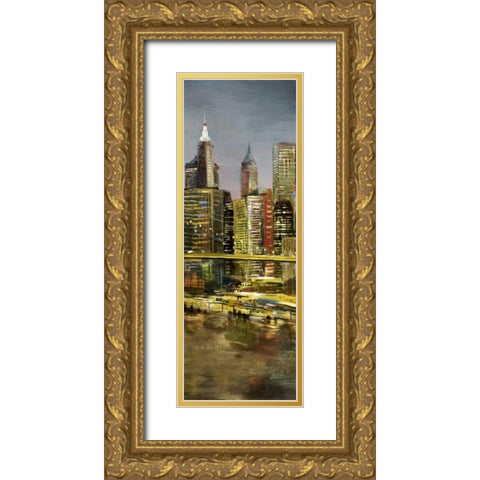Metropolis 3 Gold Ornate Wood Framed Art Print with Double Matting by Art Atelier Alliance