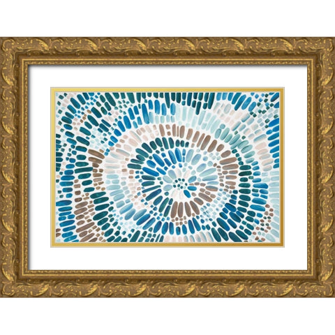 Aura  Gold Ornate Wood Framed Art Print with Double Matting by Art Atelier Alliance