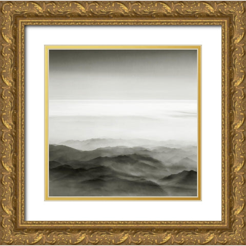 Mist and Mood Gold Ornate Wood Framed Art Print with Double Matting by Scott, Avery