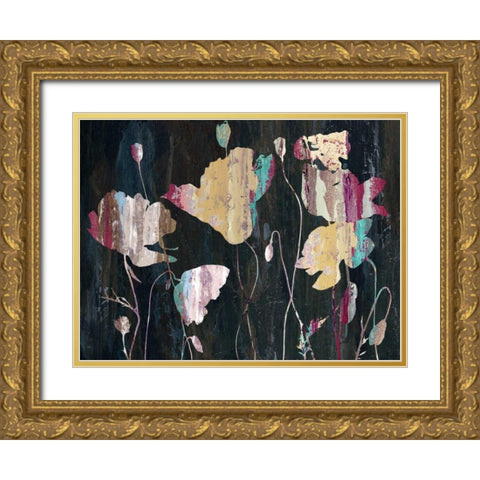 Marble Garden Gold Ornate Wood Framed Art Print with Double Matting by Jing, Jin