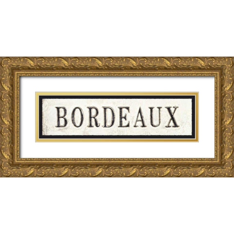 Bordeaux Gold Ornate Wood Framed Art Print with Double Matting by Fabiano, Marco