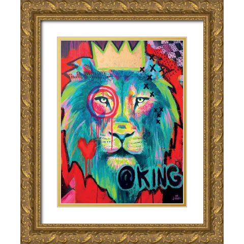 king Gold Ornate Wood Framed Art Print with Double Matting by Dahlquist, Jessi