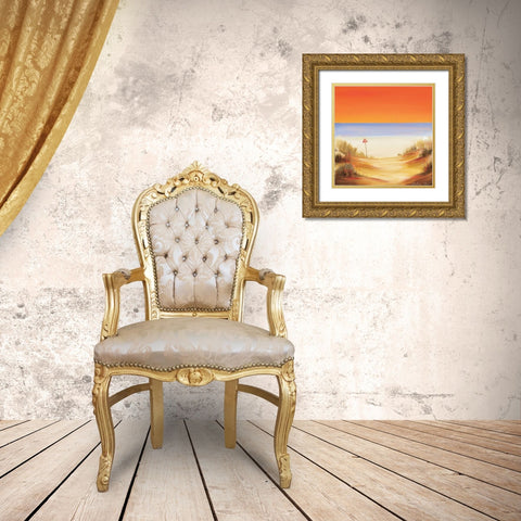 Sunset soon Gold Ornate Wood Framed Art Print with Double Matting by Cook, Andrea