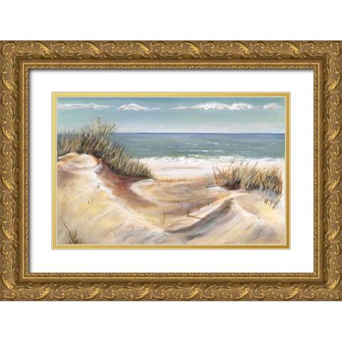 Dunes I Gold Ornate Wood Framed Art Print with Double Matting by Eenhoorn, Alice