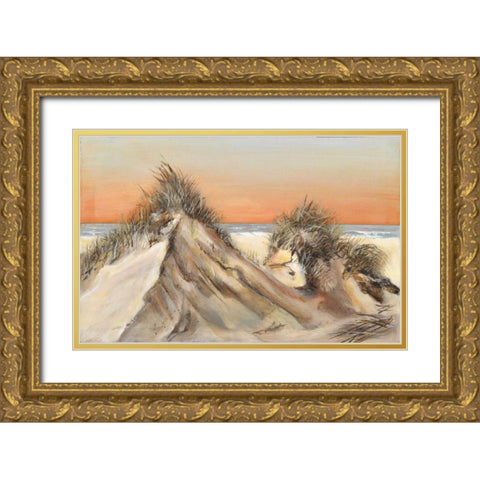 Dunes III Gold Ornate Wood Framed Art Print with Double Matting by Eenhoorn, Alice
