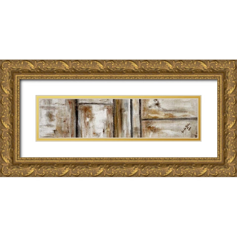 Abstract I Gold Ornate Wood Framed Art Print with Double Matting by die Zakko, Art