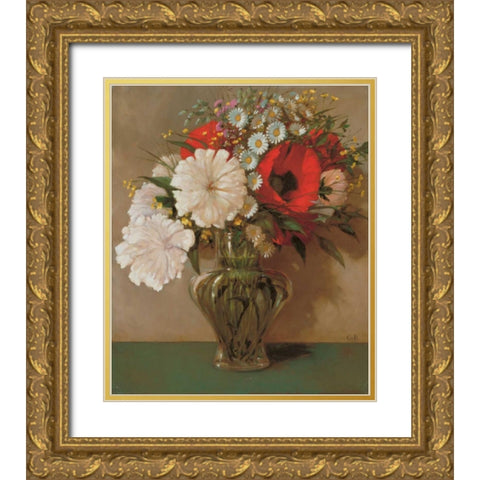 Stillife  Gold Ornate Wood Framed Art Print with Double Matting by van Rooijen, Carel