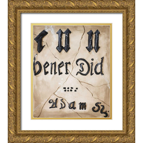 Colonic IV Gold Ornate Wood Framed Art Print with Double Matting by Elki,O