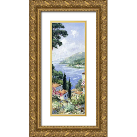 Italia II Gold Ornate Wood Framed Art Print with Double Matting by Layne, Elise