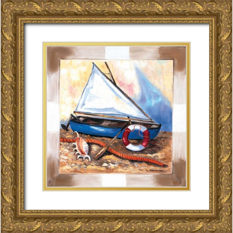 Nautilus I Gold Ornate Wood Framed Art Print with Double Matting by Withaar, Rian