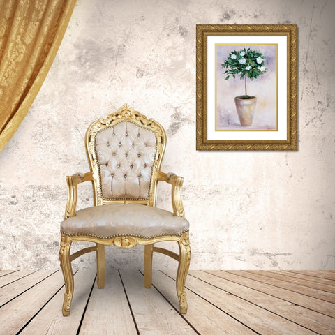 Jasminum Gold Ornate Wood Framed Art Print with Double Matting by Withaar, Rian